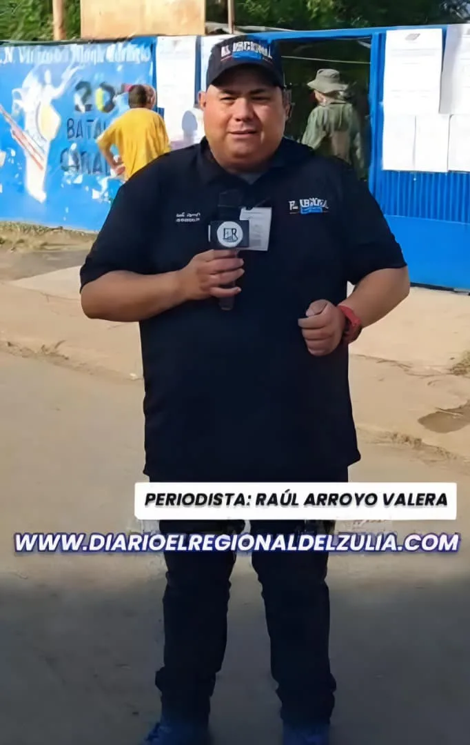 "Periodistas Gayledys Barrientos y Raúl Arroyo de El Regional del Zulia"