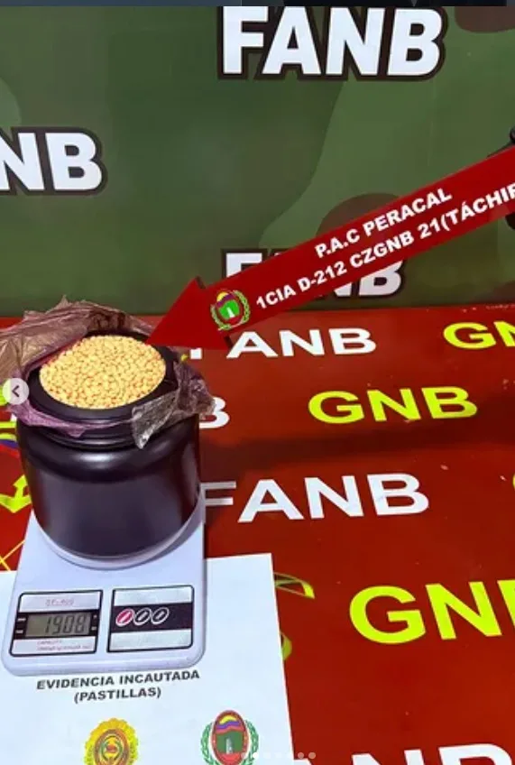 GNB incauta más de 21 mil pastillas de cocaína en Táchira que venían para el Zulia 2