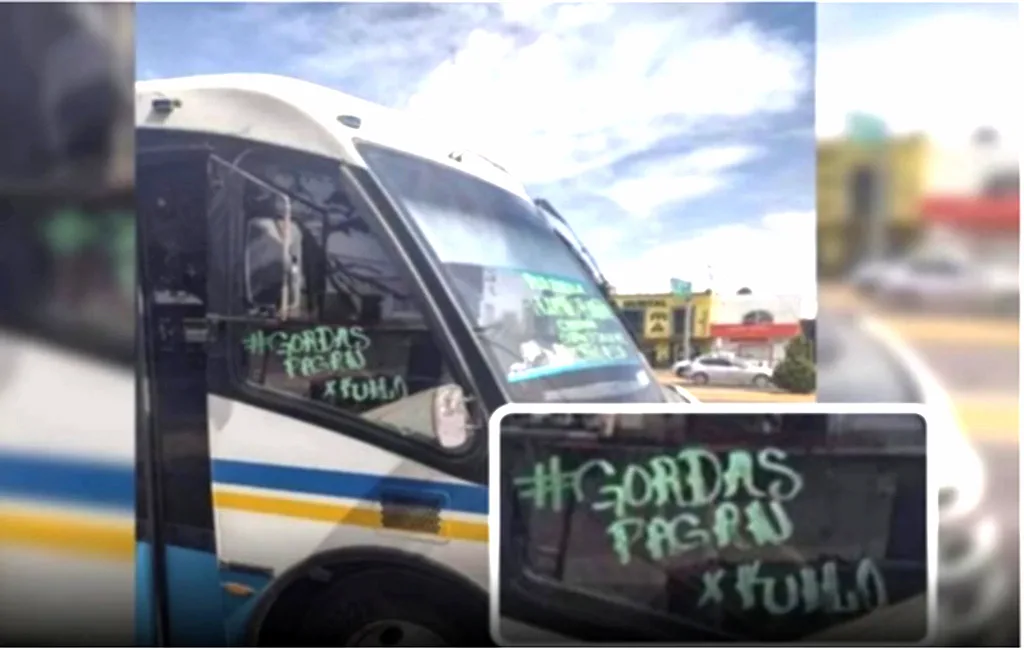 Gordas pagan por kilo conductor fue multado