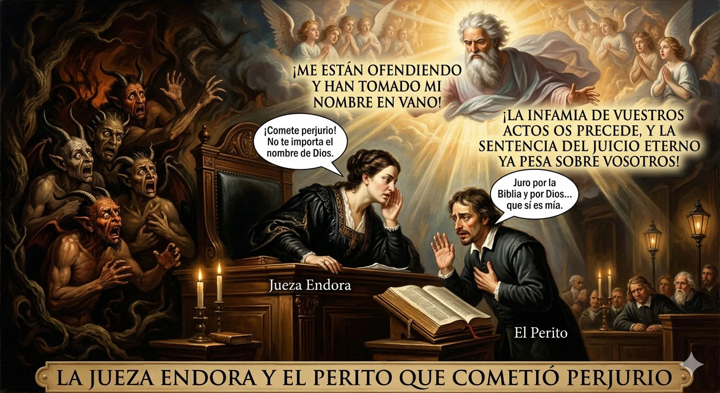 LA JUEZA ENDORA Y EL PERITO QUE COMETIÓ PERJURIO
