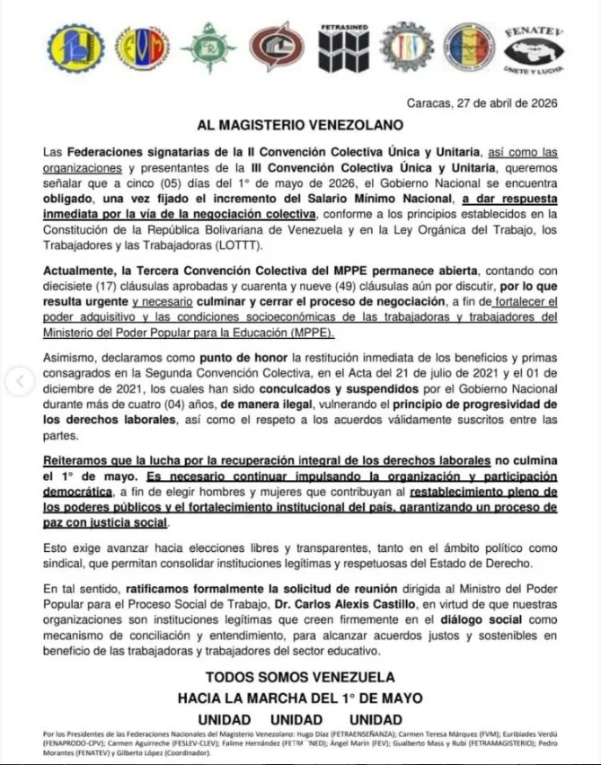 Maestros contrato colectivo