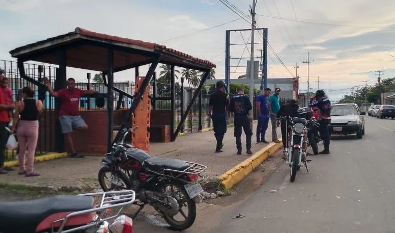 accidentes de moto en Valmore Rodríguez 2 
