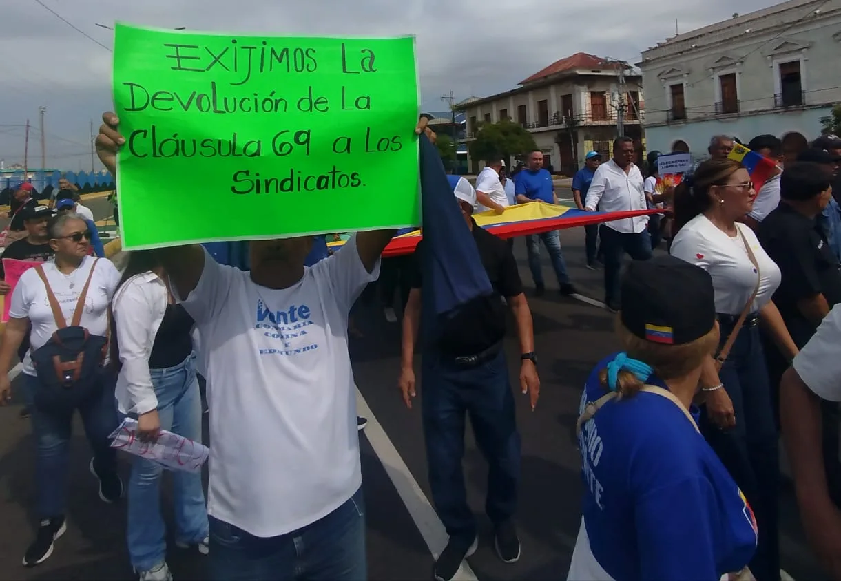 Trabajadores zulianos marcharon en Maracaibo