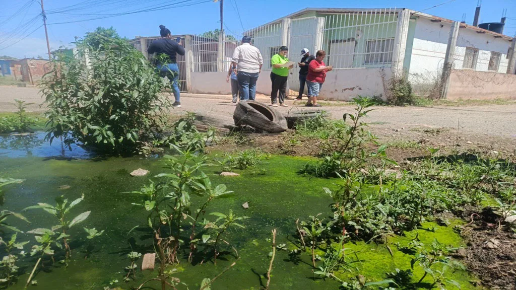 abitantes del barrio "Jesús Salazar” de Lagunillas, específicamente en los sectores 1 y 2, debido al colapso definitivo del sistema de aguas negras que afecta de manera directa a la calle Ancha y a la calle Alí Primera.