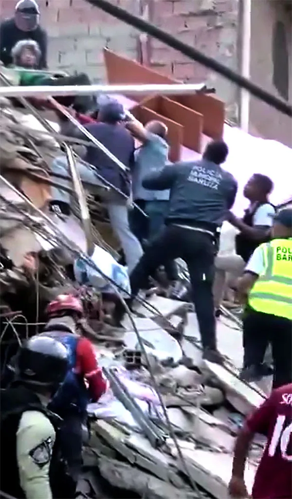 Reportan colapsos estructurales terremoto de 7.1