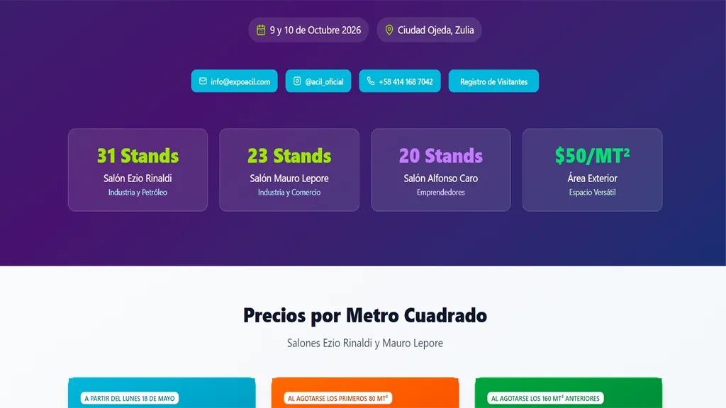 Expo ACIL 2026: El regreso del epicentro empresarial de Lagunillas tras 18 años de espera