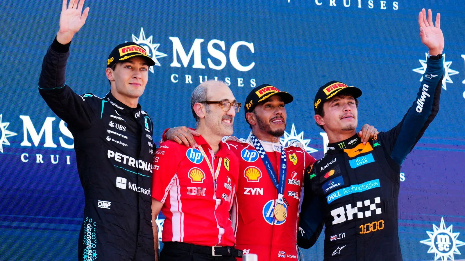 Hamilton primer triunfo Ferrari