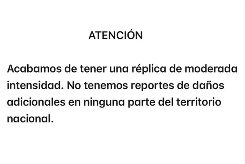 Jorge Rodríguez tras réplicas 