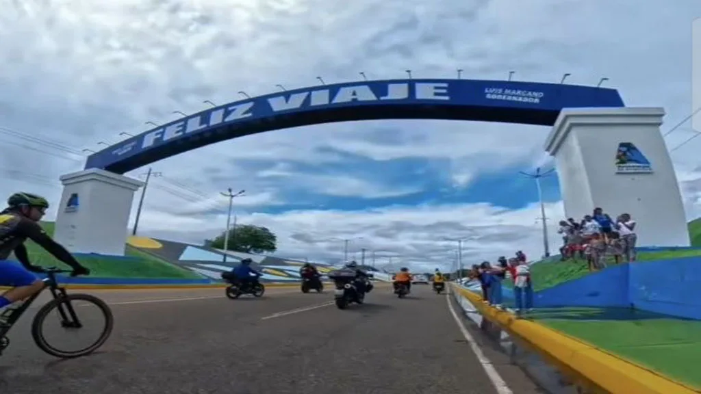 l ciclista zuliano conocido popularmente como "Miltico" arribó con éxito a la ciudad de El Tigre, en el estado Anzoátegui
