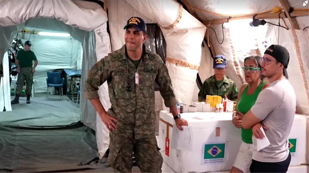 El Gobierno de Brasil instaló un hospital militar de campaña en la población de Macuto para brindar atención médica a los heridos tras los fuertes sismos ocurridos el pasado 24 de junio en el centro del país.